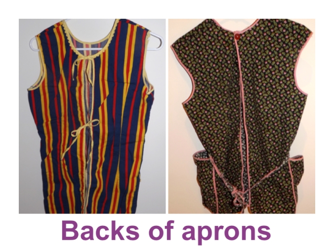 Backs of Aprons